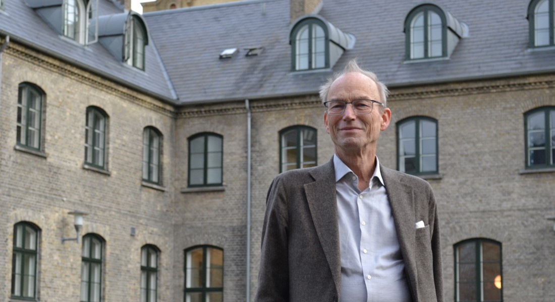 Thomas Hylland Eriksen på campus.